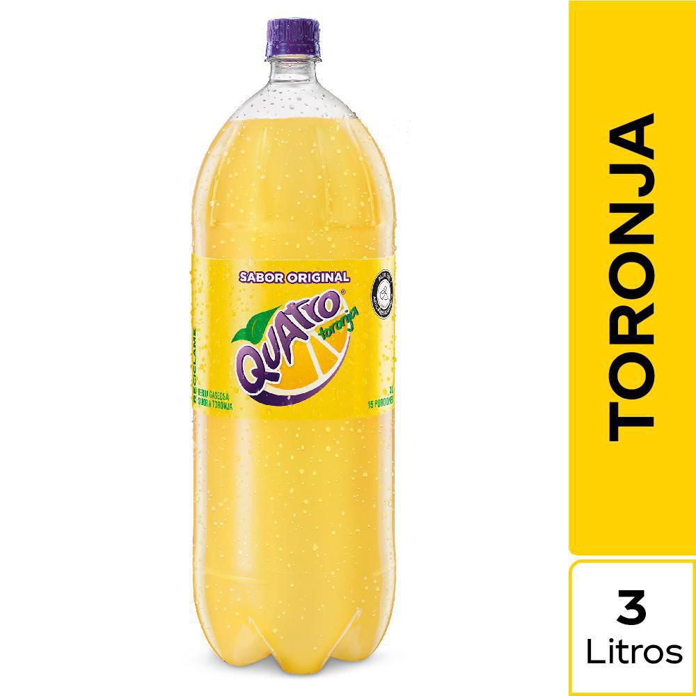 Gaseosa Quatro 3 Litros  