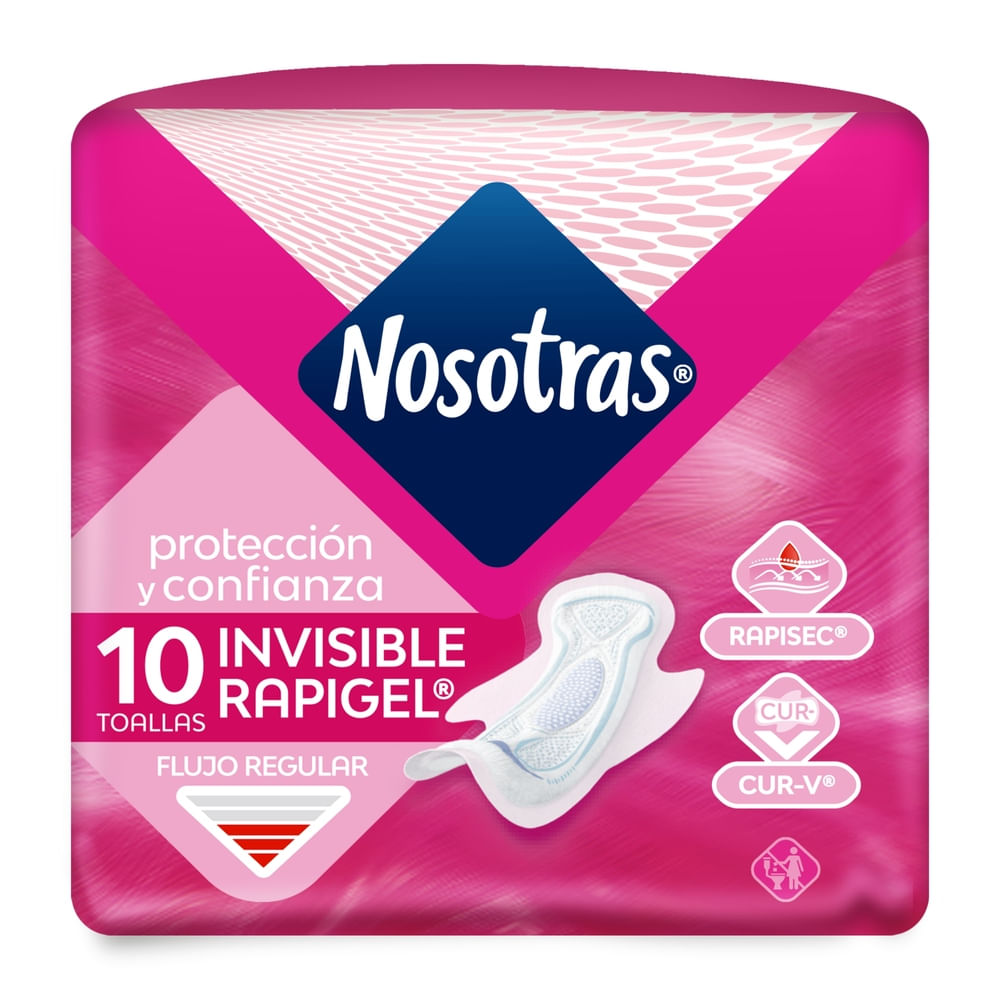Toallas Invisible Rapigel x12 Nosotras