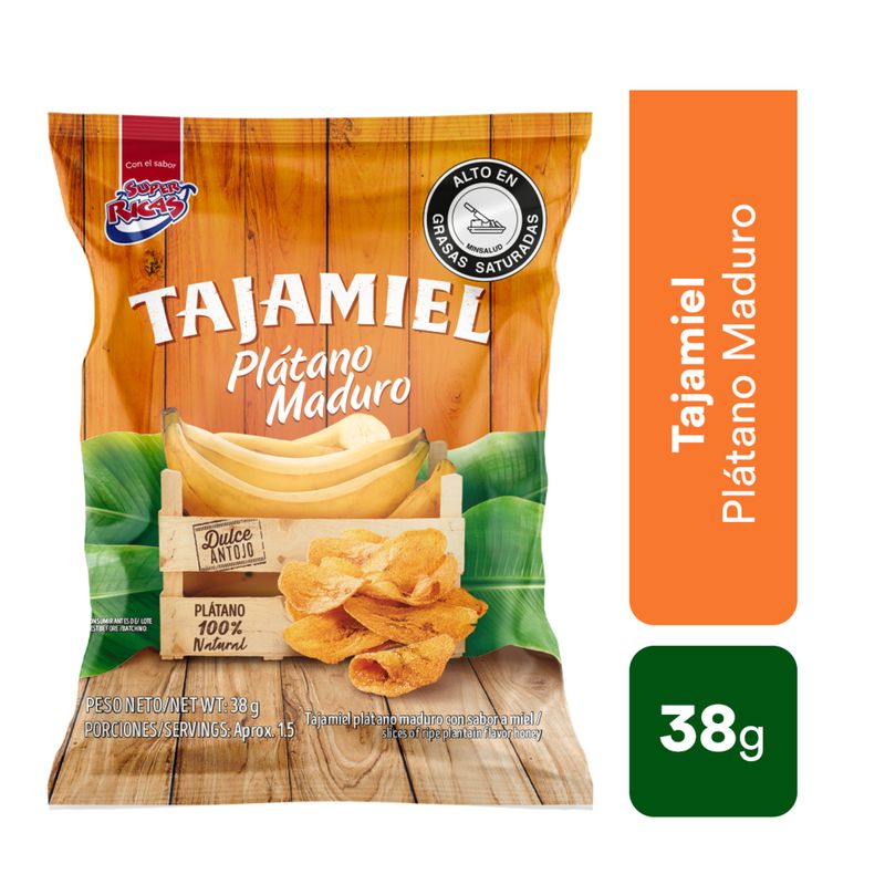 Tajamiel Plátano Maduro Super Ricas 38g