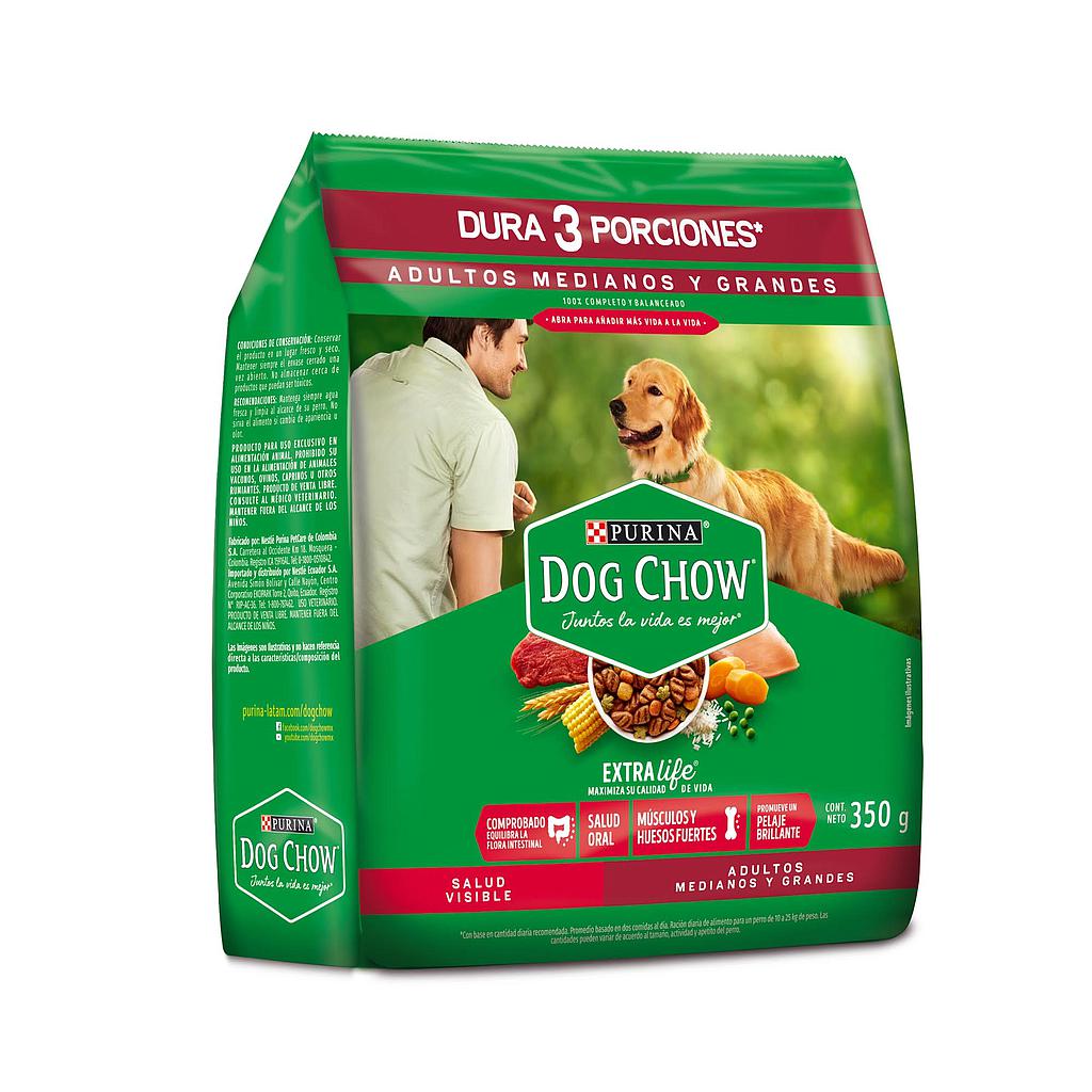 Dog Chow Adultos Medianos y Grandes con Carne y Pollo 350g
