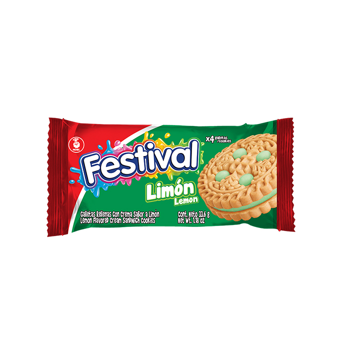 Galletas Festival Limón x4