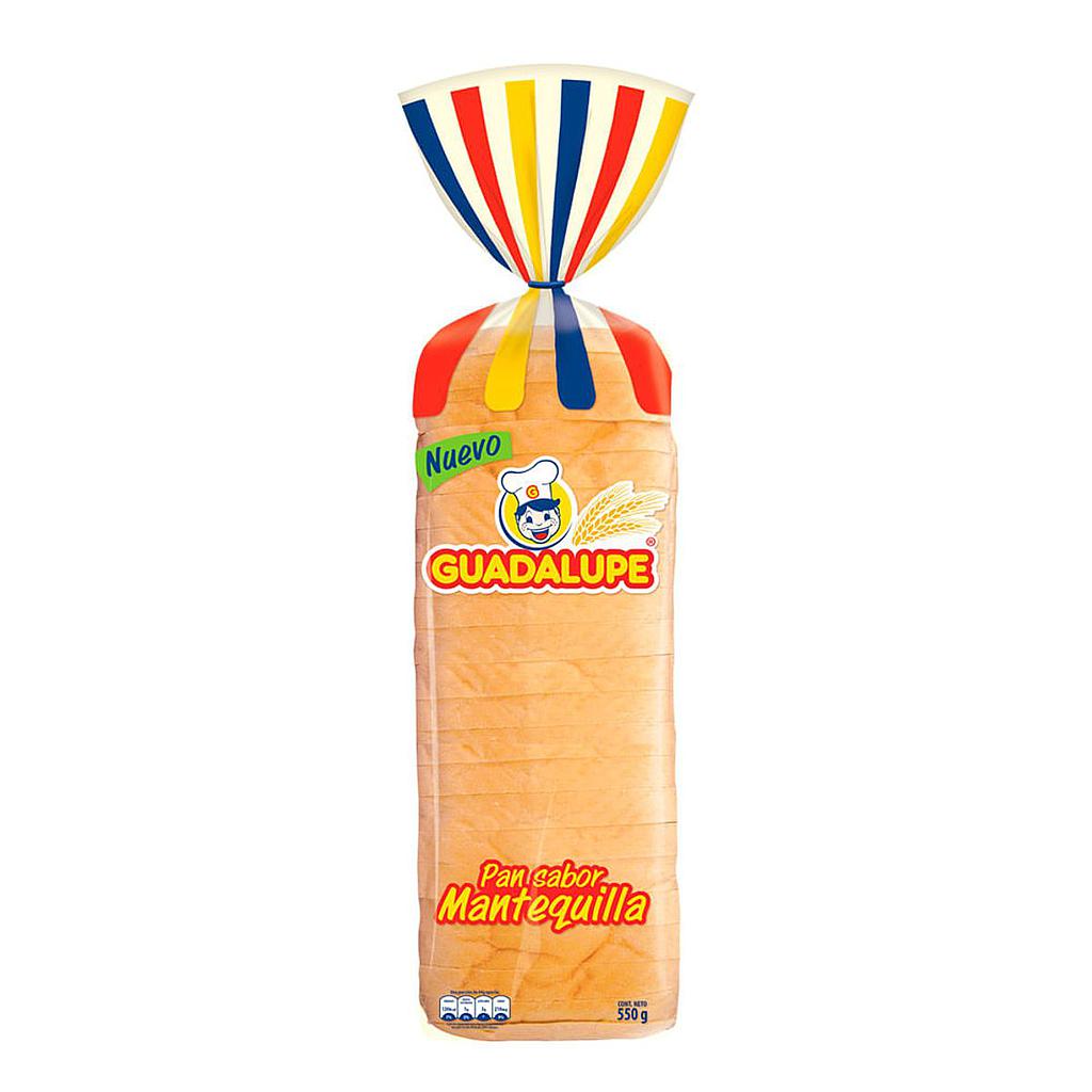 Pan Blanco Tajado Grande Guadalupe 450g